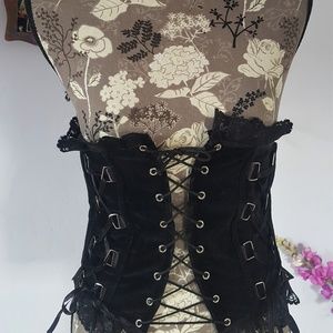 Velvet Fashion Corset Waspie